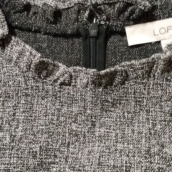 Heathered gray sheath dress with ruffles detail Whimsygoth Dress - Picture 8 of 8